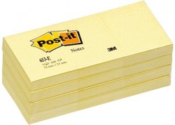 Post-it notas adhesivas 12 blocs color amarillo