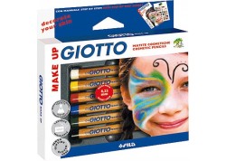 Giotto estuche 6 lápices cosméticos metalizados
