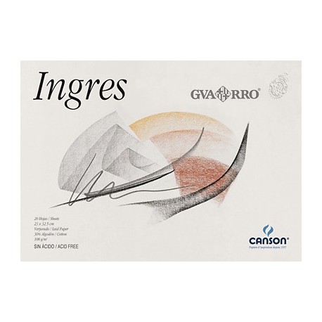 Canson block 20 hojas papel Ingres 108 gr.