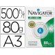 Navigator Universal paquete papel 500 hojas 80 gr. 