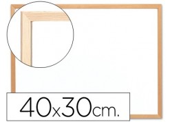 Q-connect pizarra blanca melamina marco de madera 