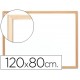 Q-connect pizarra blanca laminada marco de madera