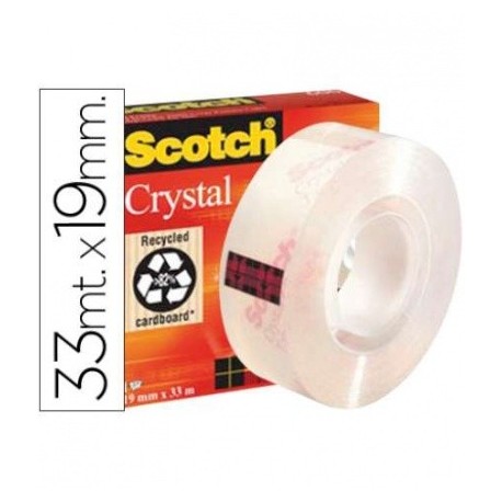 Cinta adhesiva Crystal Scoth