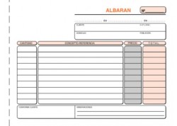 Loan talonario 4º apaisado albaranes duplicado T-119