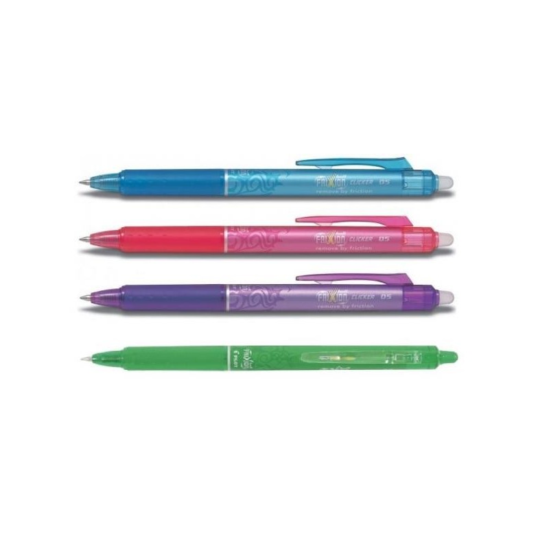 Bolígrafos borrables Pilot Frixion Cliker (8 Colores)