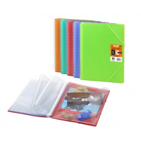 Olef Twis carpeta fundas fijas con espiral