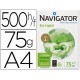 Navigator Eco-Logical caja de 5 paquetes papel 500 hojas A4 75 grs.