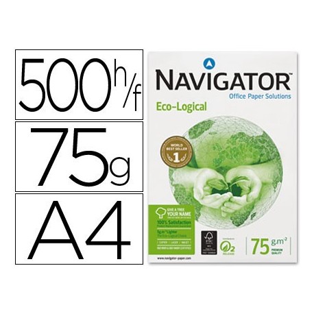 Navigator Eco-Logical caja de 5 paquetes papel 500 hojas A4 75 grs.