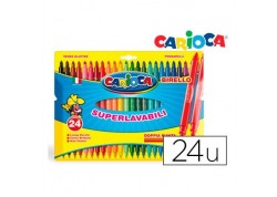 ROTULADOR CARIOCA BIRELO BIPUNTA CAJA DE 12 COLORES