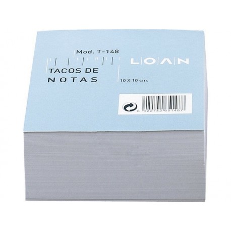 Loan taco de notas blanco T-148