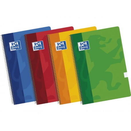 Oxford cuaderno espiral tapa blanda 