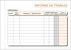 Loan talonario 8º apaisado informes trabajo duplicado T-137