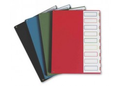 Pardo carpeta clasificador folio lomo fuelle en PVC