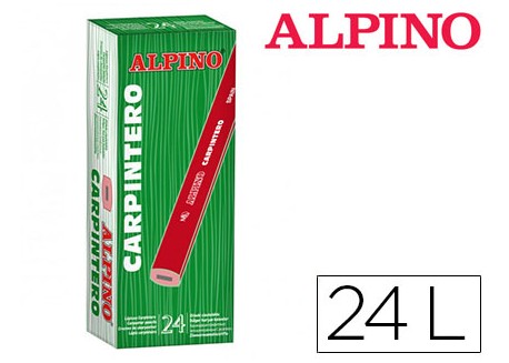 Alpino caja 24 lápices carpintero