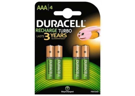 Duracell blister 4 pilas recargables HR03 (AAA)