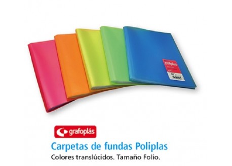 Grafoplas carpeta de fundas flexible poliplas