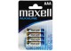 Maxell bilster 4 pilas alcalina LR03 (AAA)