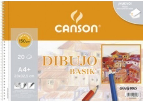 Canson block de dibujo 20 hojas espiral 150 gr.