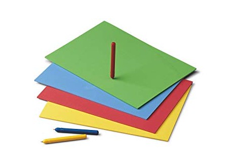 Blíster 10 hojas  goma eva colores surtidos