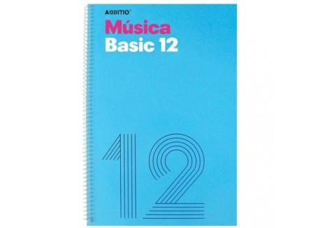 Additio cuaderno música Basic 12 - A4