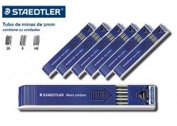 Staedtler estuche 12 minas 200 mars carbón