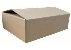 Caja embalaje anónima marrón plana