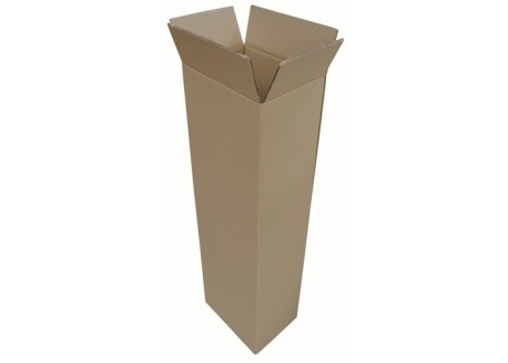 Caja embalaje anónima marrón vertical