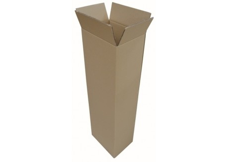 Caja embalaje anónima marrón vertical