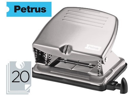 Taladro 2 agujeros Petrus 65 cromado (20 hojas)