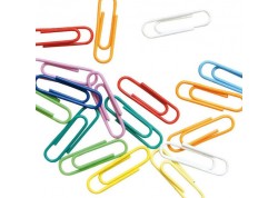 Caja de 24 clips colores nº 4