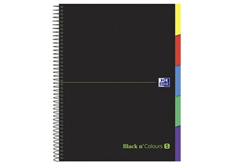 Oxford Black n`colors cuaderno espiral ebook 5 tapa extradura