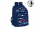 Safta mochila doble Blackfit8 letters reforzada adapt. a carro