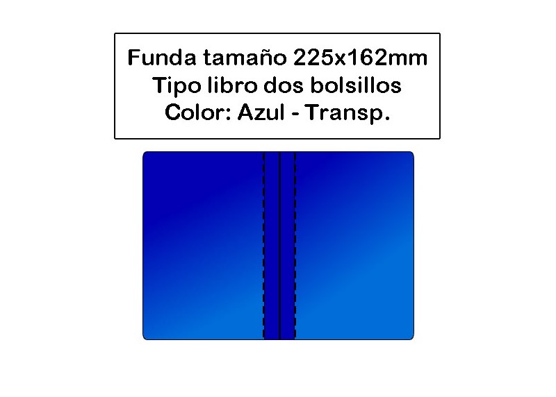 Funda PVC azul portadocumentos coche - Papelería & Librería Ofigrao