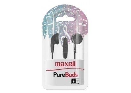 Maxell auriculares de botón negro M668
