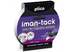 Plico cinta adhesiva Iman-Tack  magnética 1 m x 2 cm.