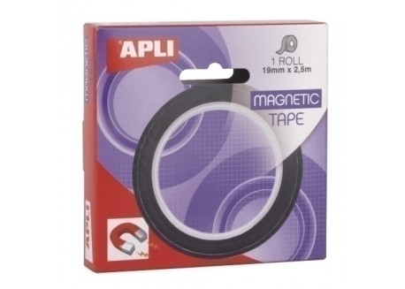 Apli cinta adhesiva magnética 2,5 m. x 19 mm.