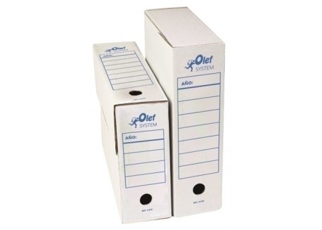 Olef caja 50 uds. archivo definitivo cartón blanco