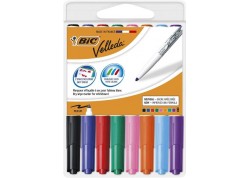 Bic blíster 8 rotuladores Velleda 1741 colores surtidos