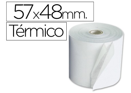 Paquete 10 rollos papel térmico para sumadoras