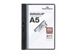 Durable caja 25 dossiers A5 con clip Duraclip