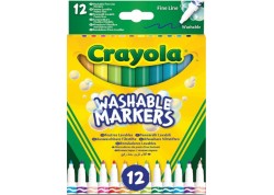 Crayola caja 12 rotuladores punta fina Super Tips