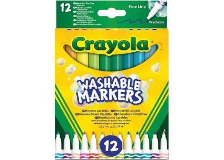 Crayola caja 12 rotuladores punta fina Super Tips