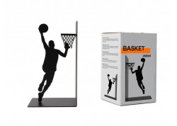 Sujeta libros negro basket 1 pieza