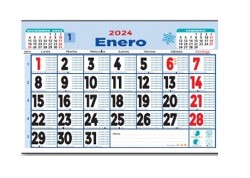 Calendario grande con notas