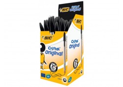 Caja 50 bolígrafos Bic Cristal negro