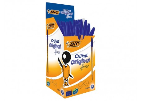 Bolígrafo Bic Cristal Naranja Translúcido Fine en