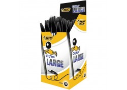 Caja 50 bolígrafos Bic  cristal XL-LARGE negro