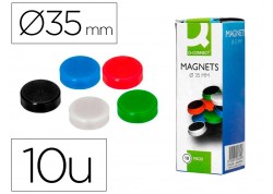 Q-conect caja 10 imanes de 35 mm.