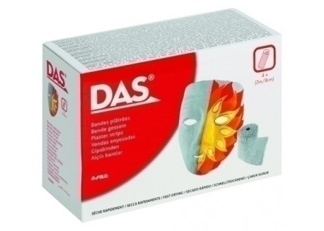 Das paquete 4 tiras yeso 3 m. x 8 cm.