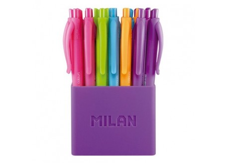 Caja 24 unidades Milán bolígrafos P1 Touch colores surtidos
